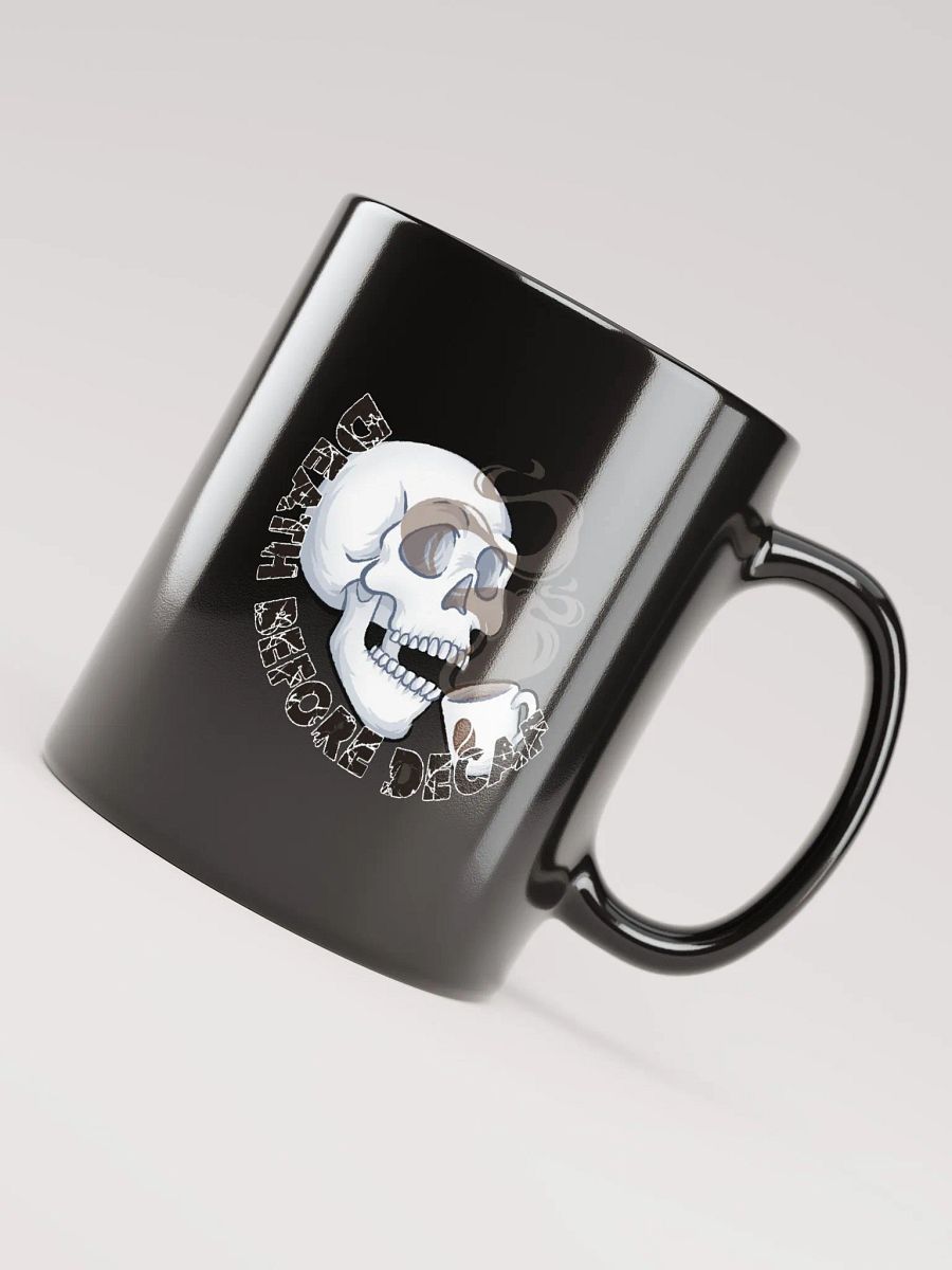 Death Before Decaf Coffee Mug (Black) product image (4)