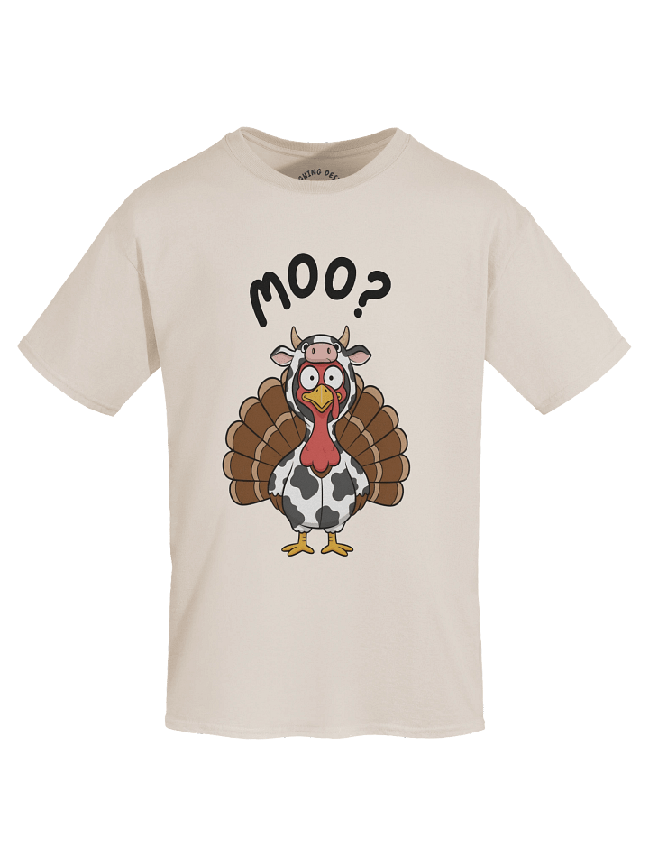 Funny 'Moo' Turkey in Cow Disguise Thanksgiving T-Shirt product image (1)