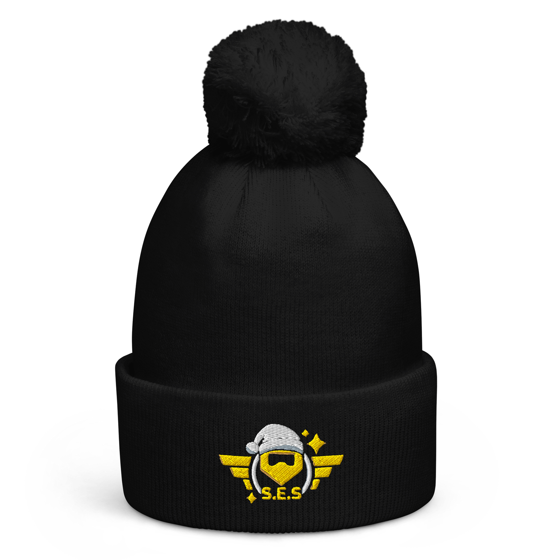 S.E.S Christmas 2025 - Pom-Pom Beanie Yellow Black product image (1)