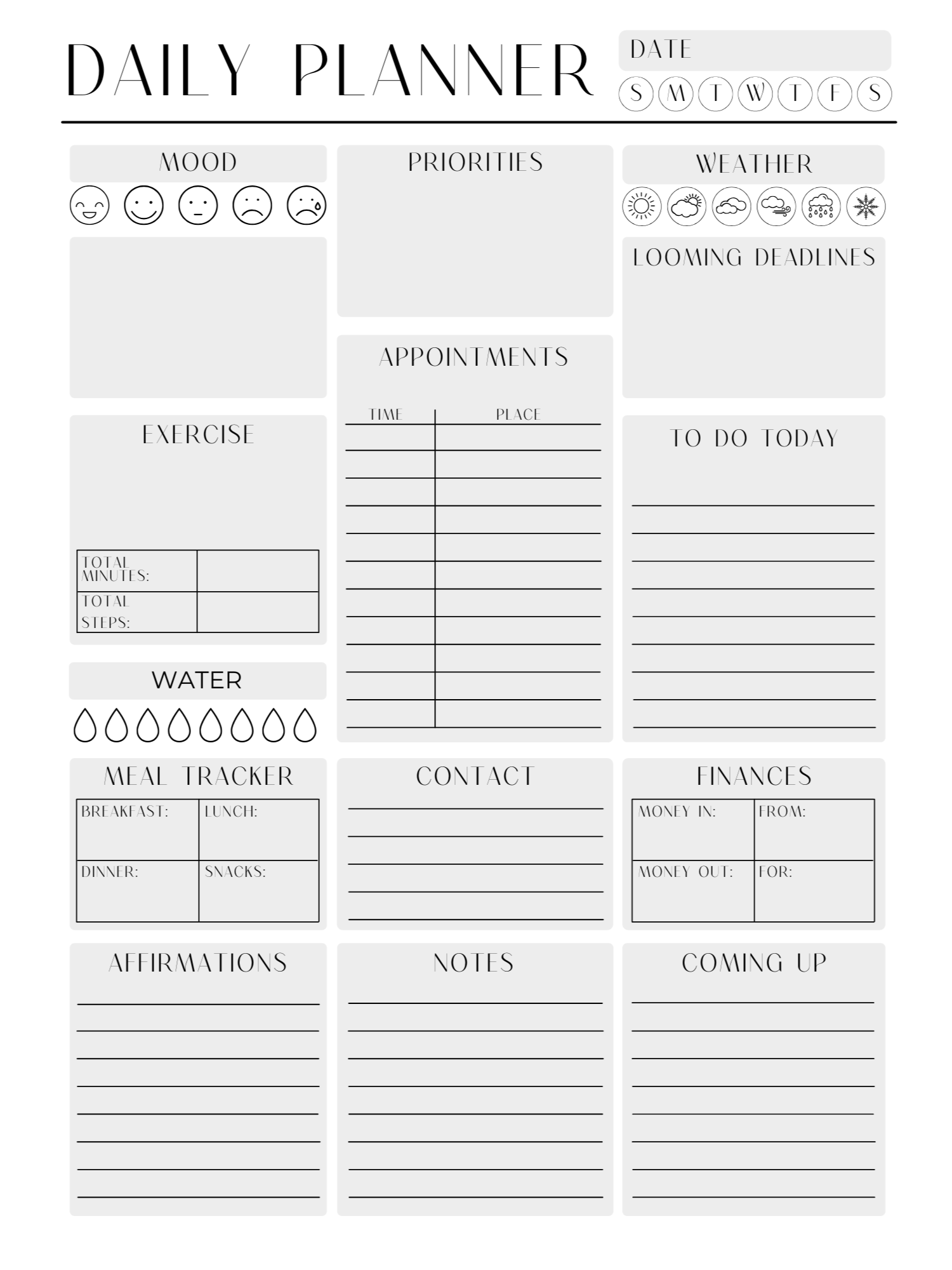 ADHD Friendly Daily Planner Page product image (2)