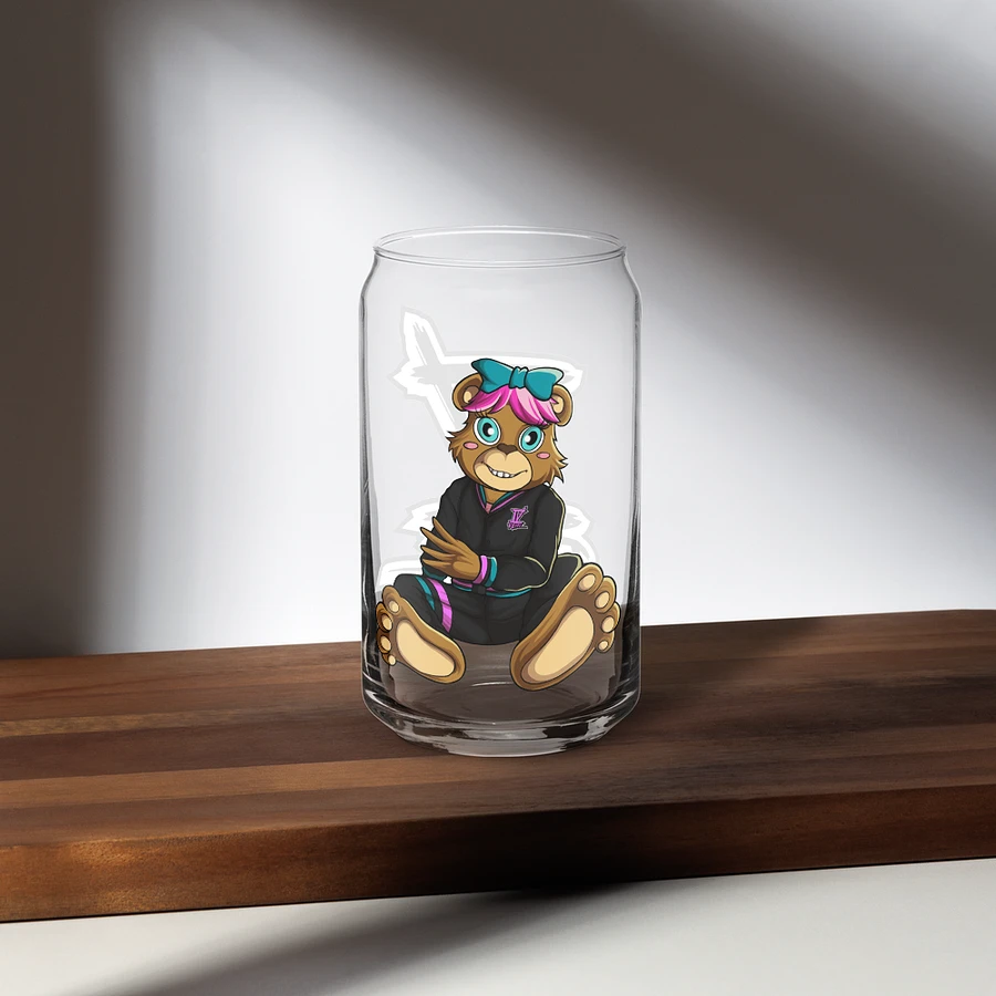 Sitting Girl Bear Glass Can product image (11)