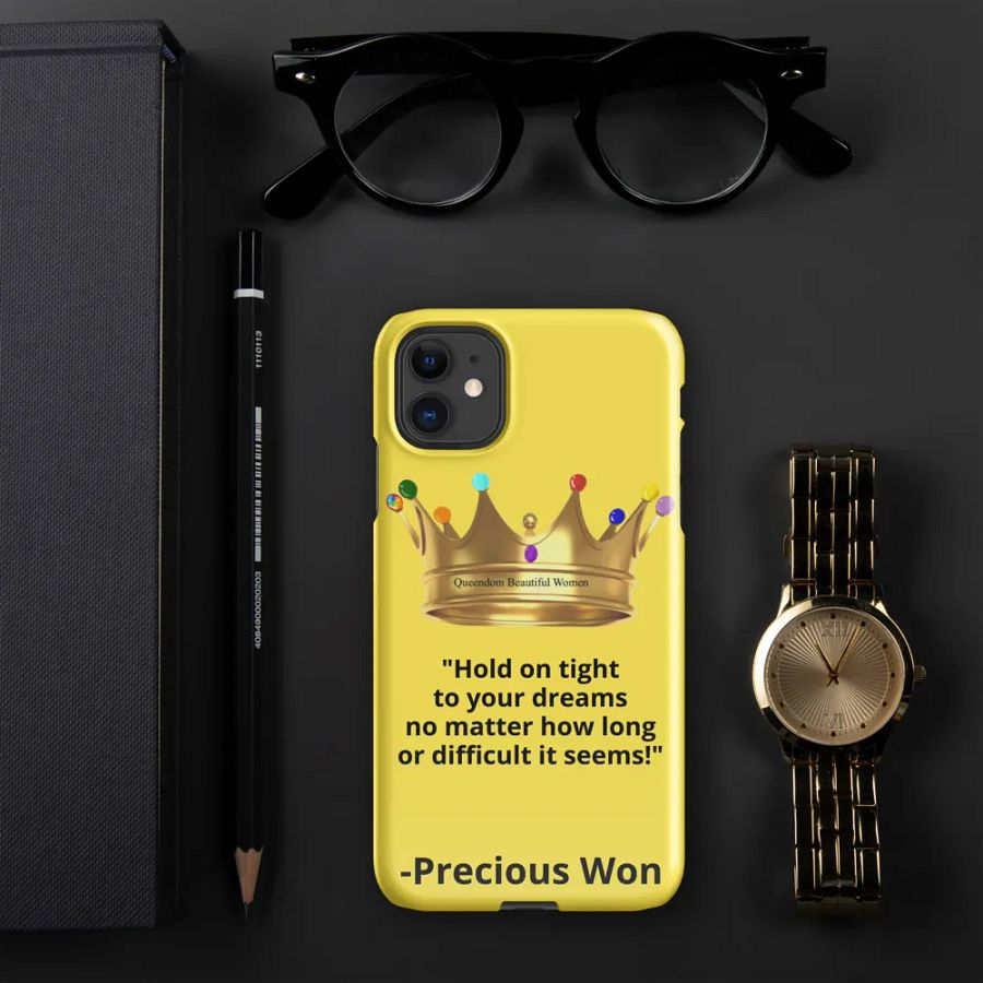 Queendom Beautiful Women iPhone® Snap Case (Yellow/Citrine) product image (5)