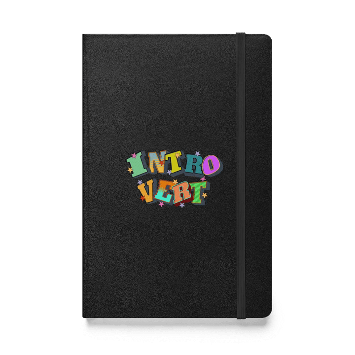 Introvert Block Letter Starry Hardcover Notebook product image (1)