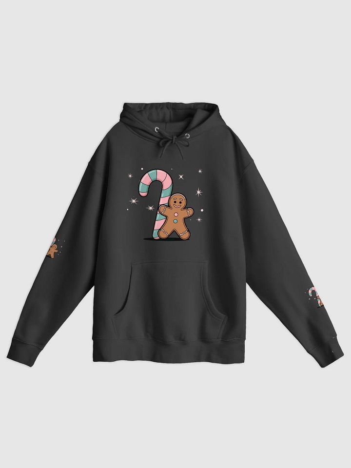 Festive Candy Cane and Gingerbread Man Hoodie product image (3)