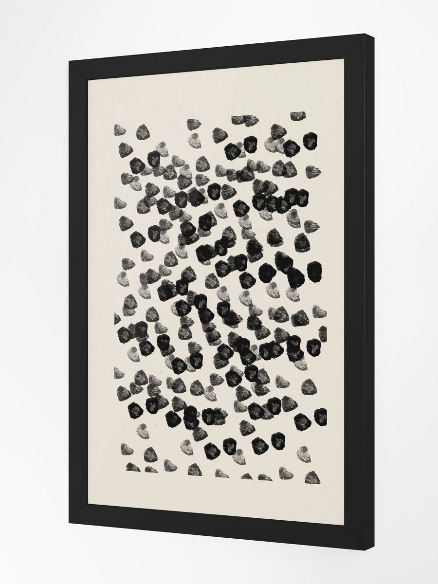 Eclectic Circles Framed Matte Poster | A Playful Fusion of Abstract Forms and Modern Design product image (2)