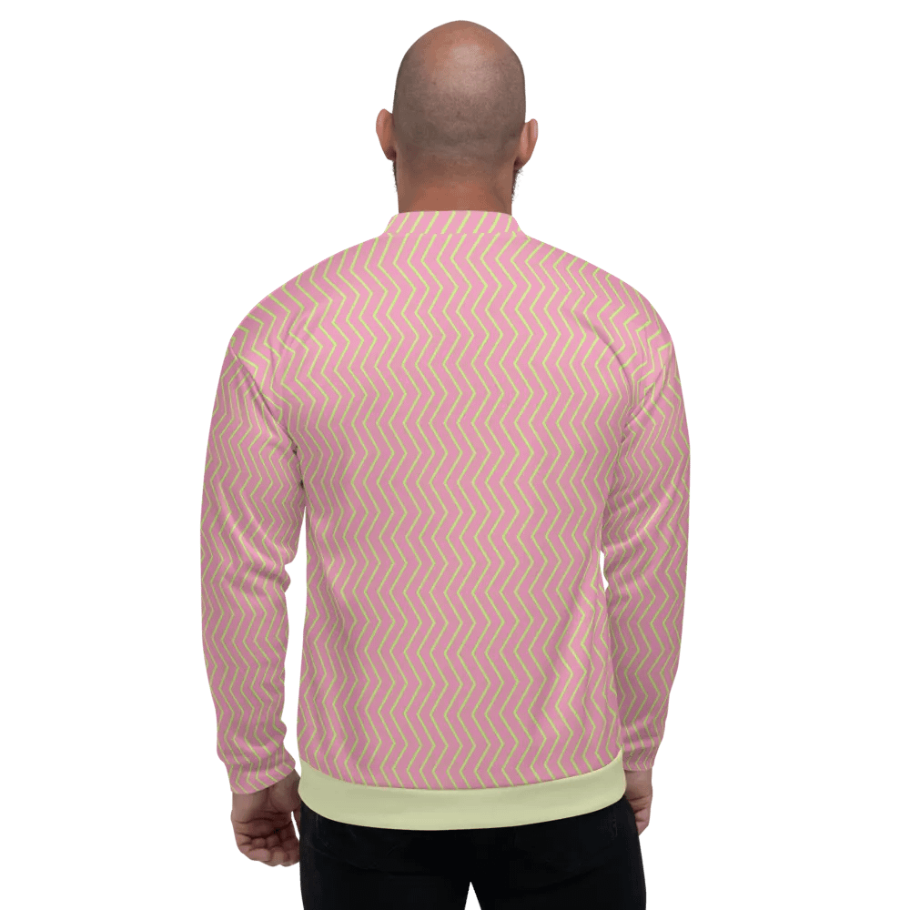 Zigzag Zest Pink Bomber Jacket product image (6)