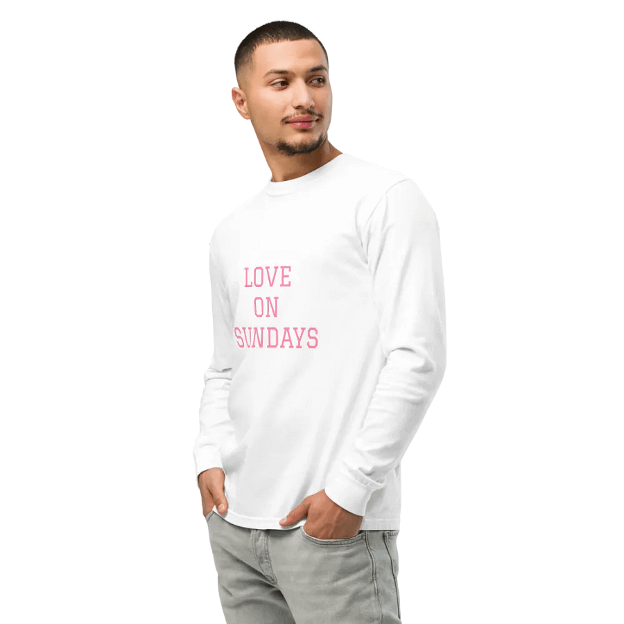 LOVE ON SUNDAYS Long Sleeve T-Shirt product image (3)