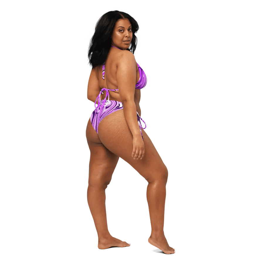 Bikini Set - Purple Digital Fluid Art product image (10)