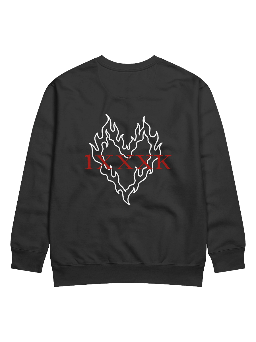 Fiery White Heart | Crewneck product image (1)