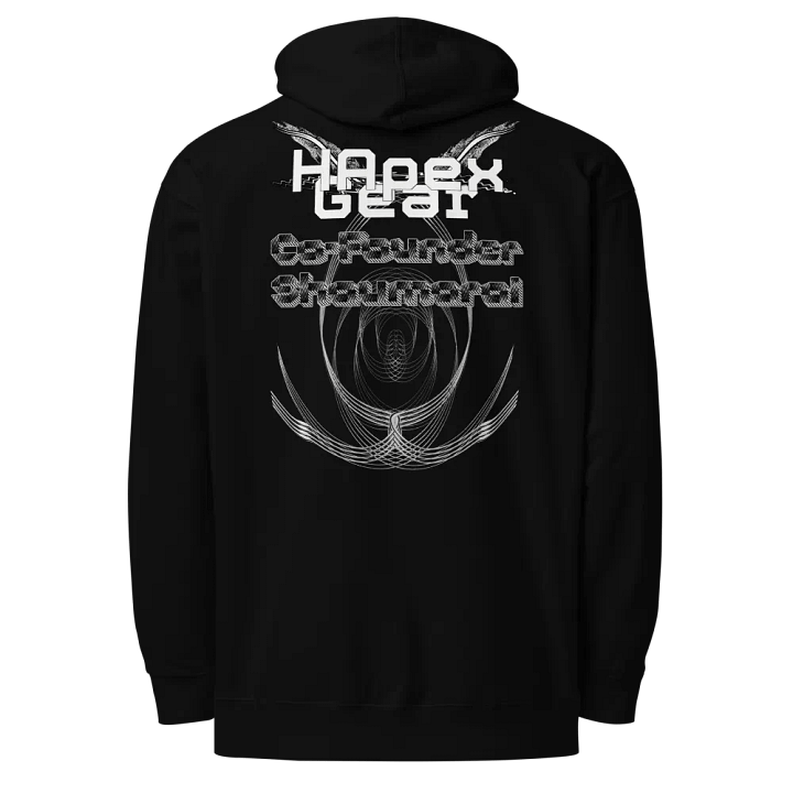 Midweight Hoodie - Embroidered - Co Founder Shaumarai - White HApex Gear White Logo product image (1)