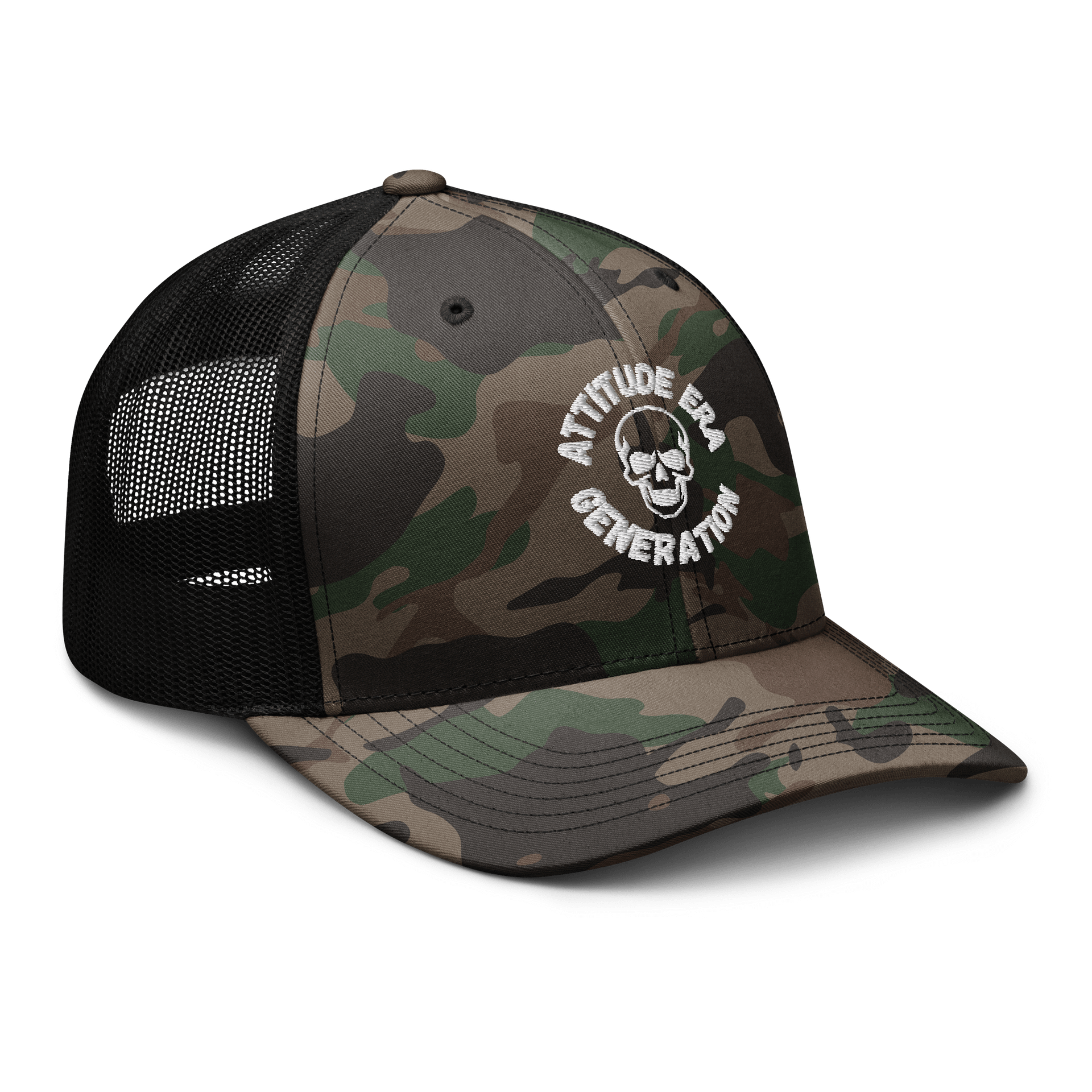 Attitude Era Generation Camo Trucker Cap product image (6)