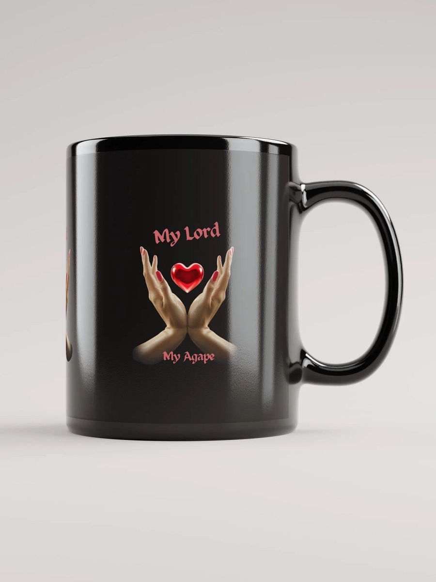 My Lord, My Agape Black Glossy Mug product image (1)