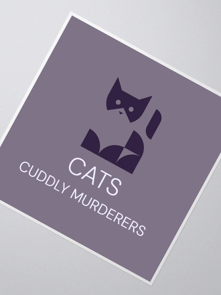 Cats Cuddly Murderers Kiss Cut Stickers product image (6)