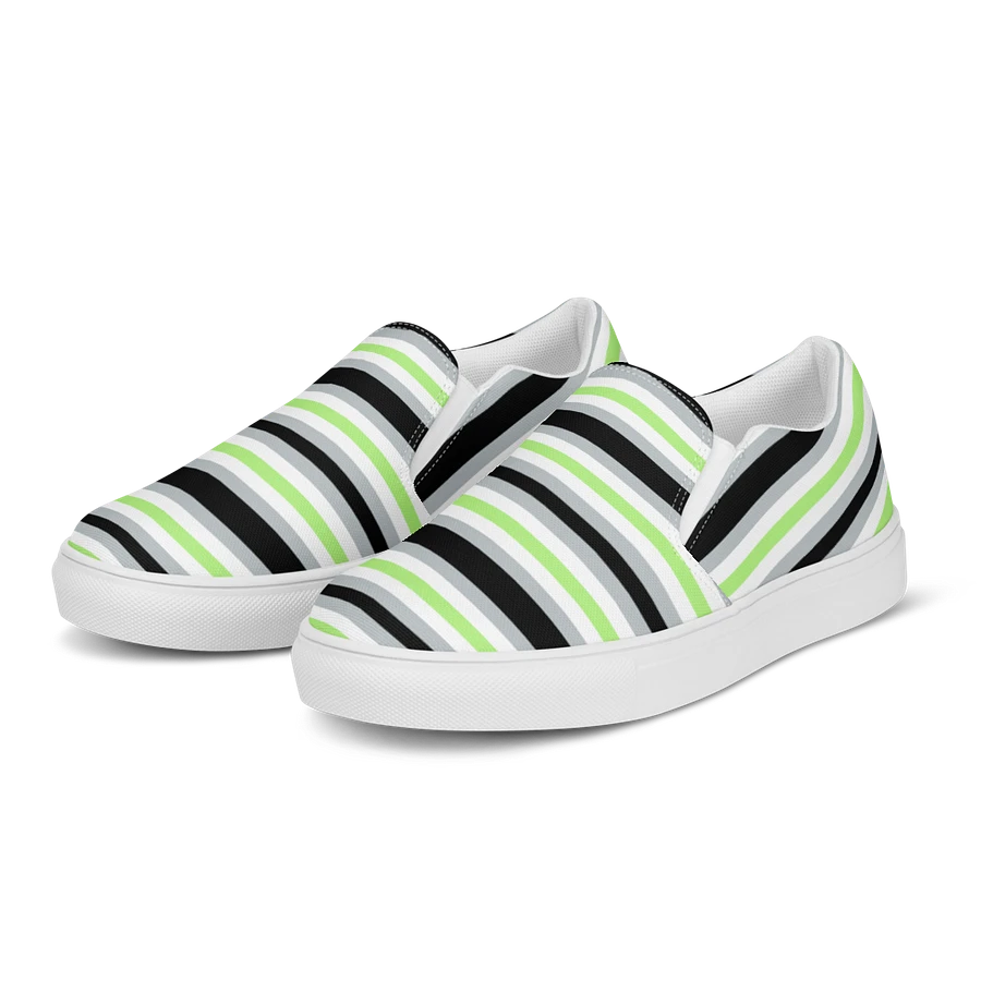 Mens Slip On Canvas - Agender Stripe product image (3)