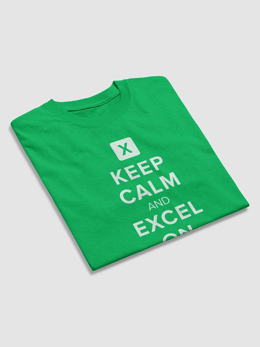 Keep Calm and Excel On - Green T-shirt product image (3)