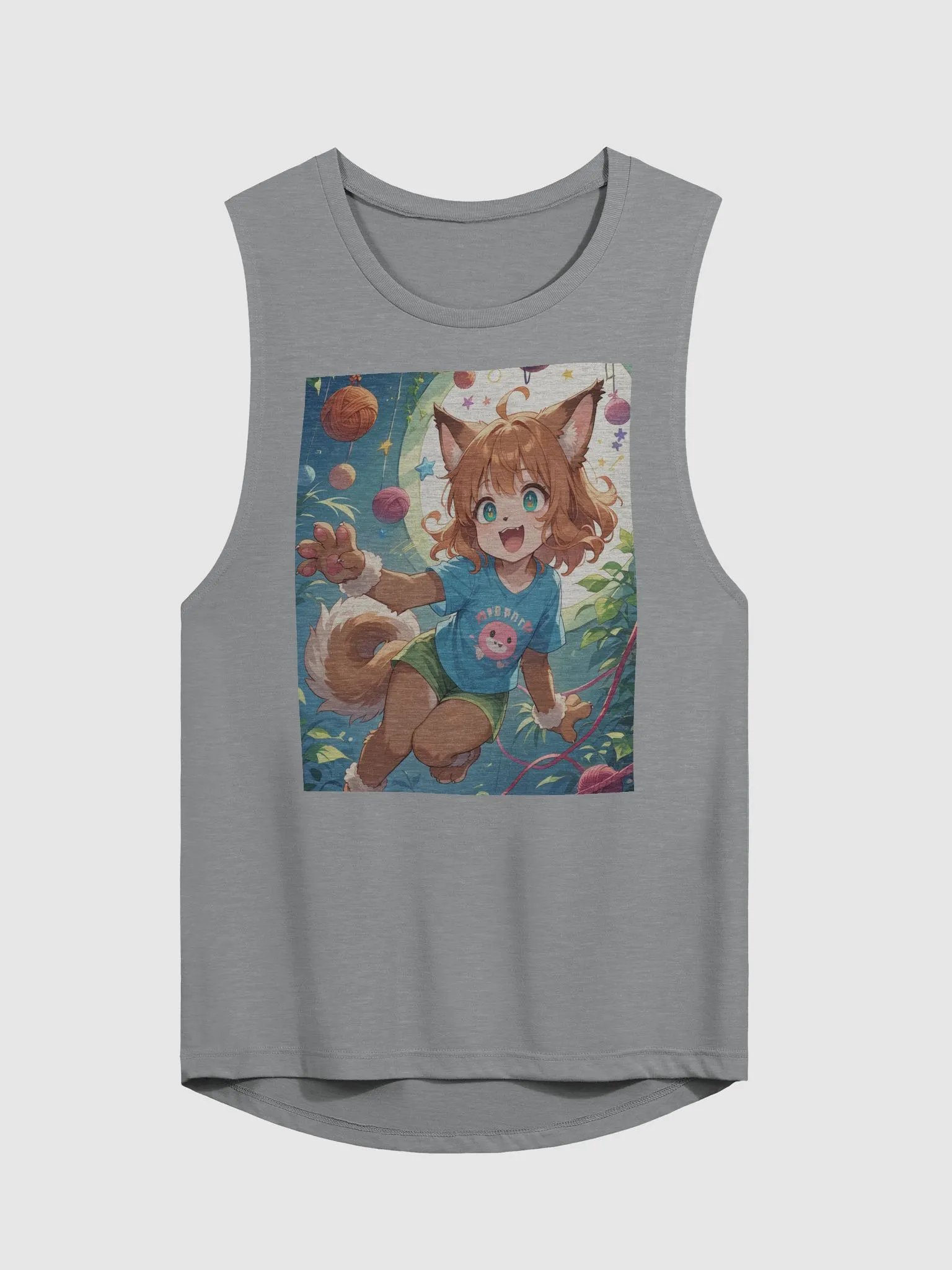 Animated Cat Girl Women's Muscle Tank product image (3)