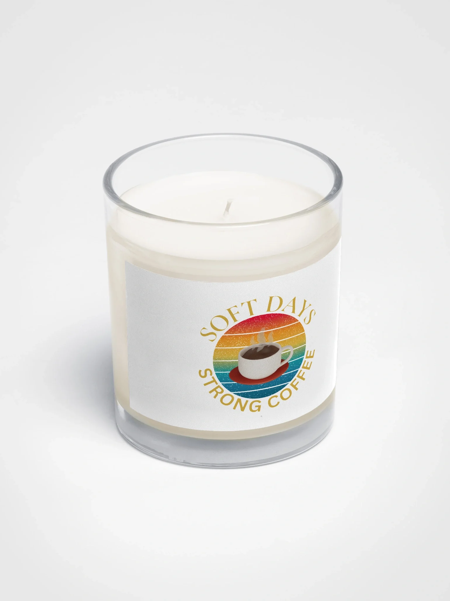Soft Days Strong Coffee Soy Wax Candle product image (2)