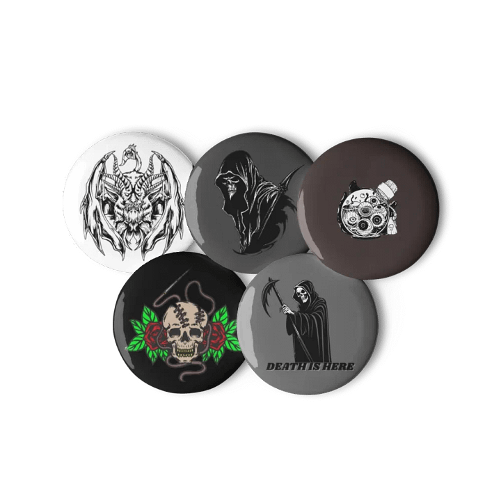 Reaper's Embrace Pin Button Set product image (3)
