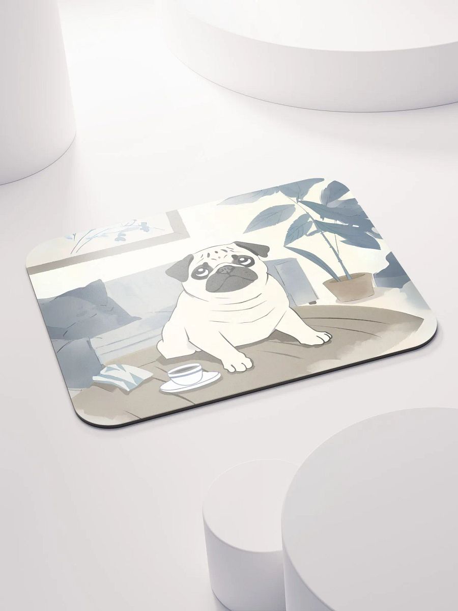 Cozy Pug Mouse Pad product image (4)
