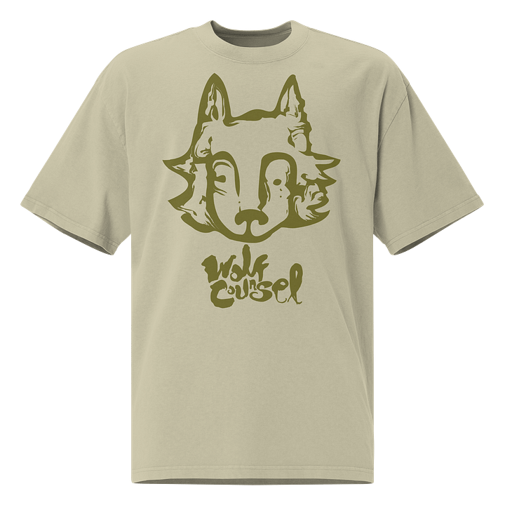 Wolf Counsel AS Colour Premium Oversized Faded T-Shirt (Front Patch) product image (1)