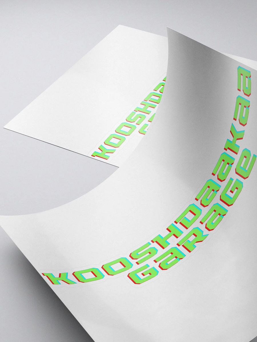 Kooshdaakaa Garage Kiss Cut Sticker product image (4)