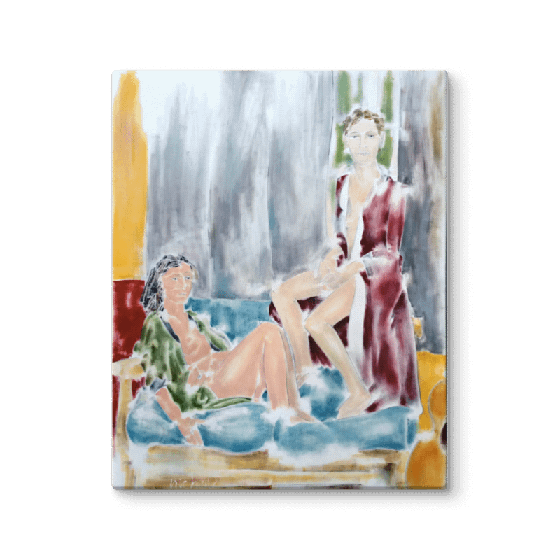 Sisters (1985) on canvas (30" x 24") product image (2)