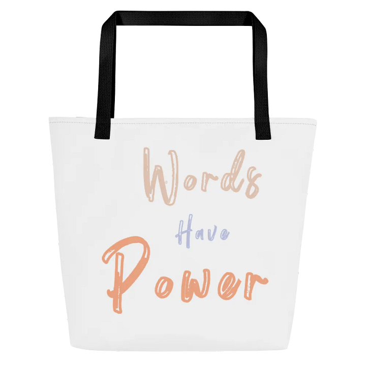 Words Have Power Tote Bag product image (2)