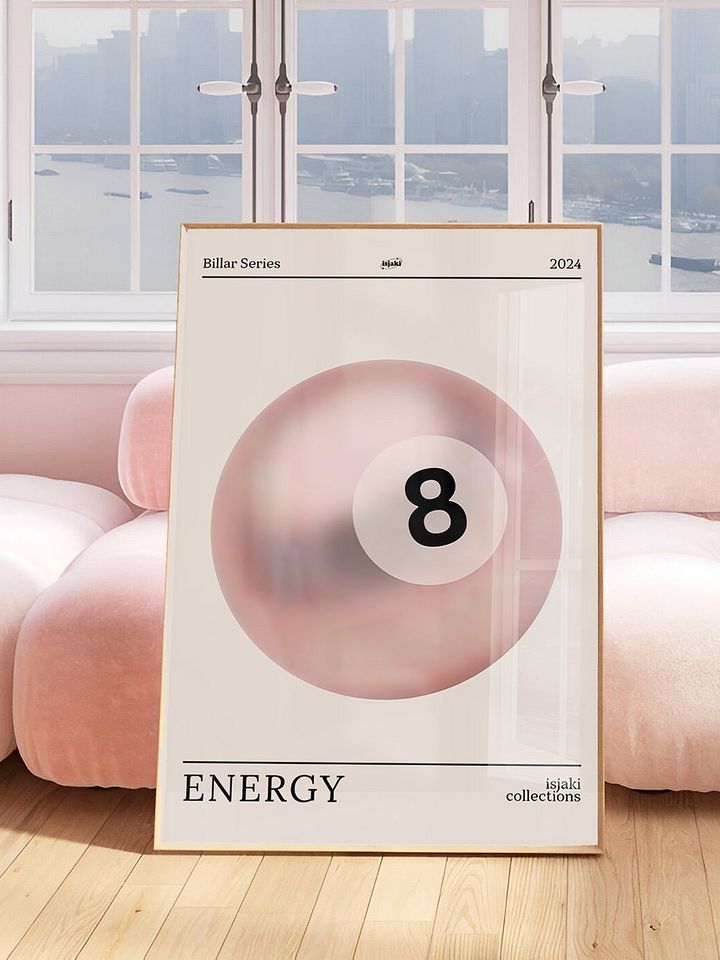 Pink 8 Ball (Energy) Print product image (1)