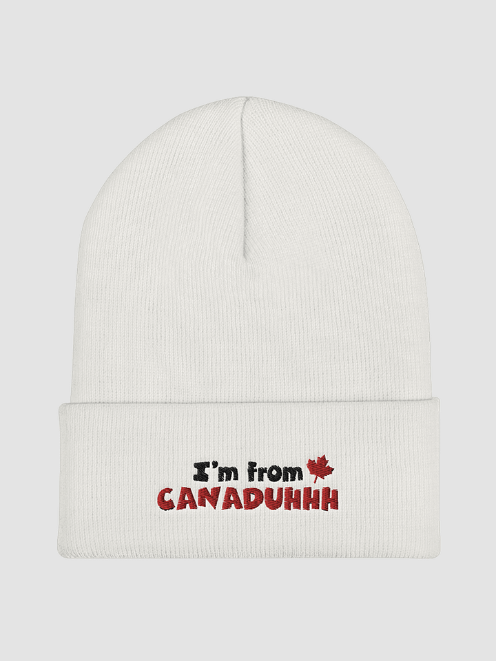 Canaduhhh White Beanie product image (1)