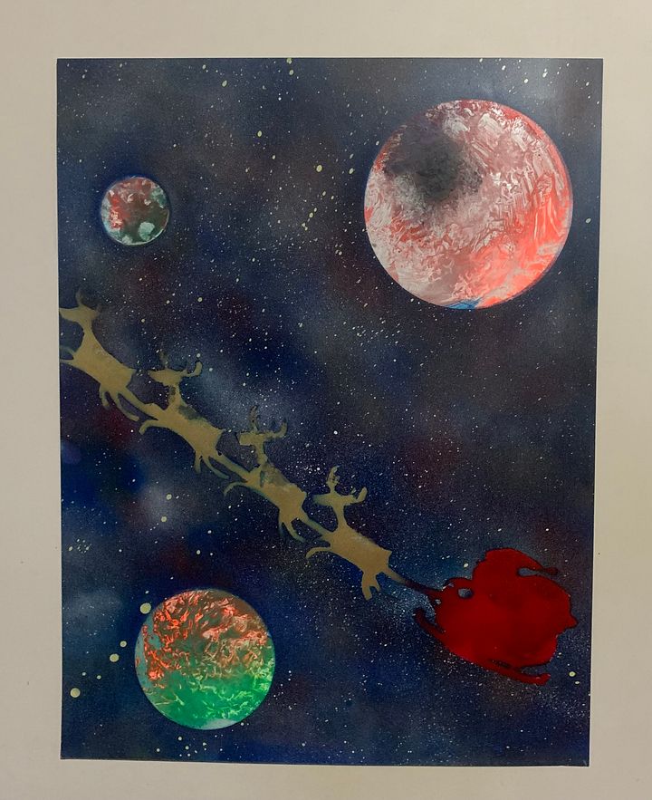 Santa Spray paint art product image (1)