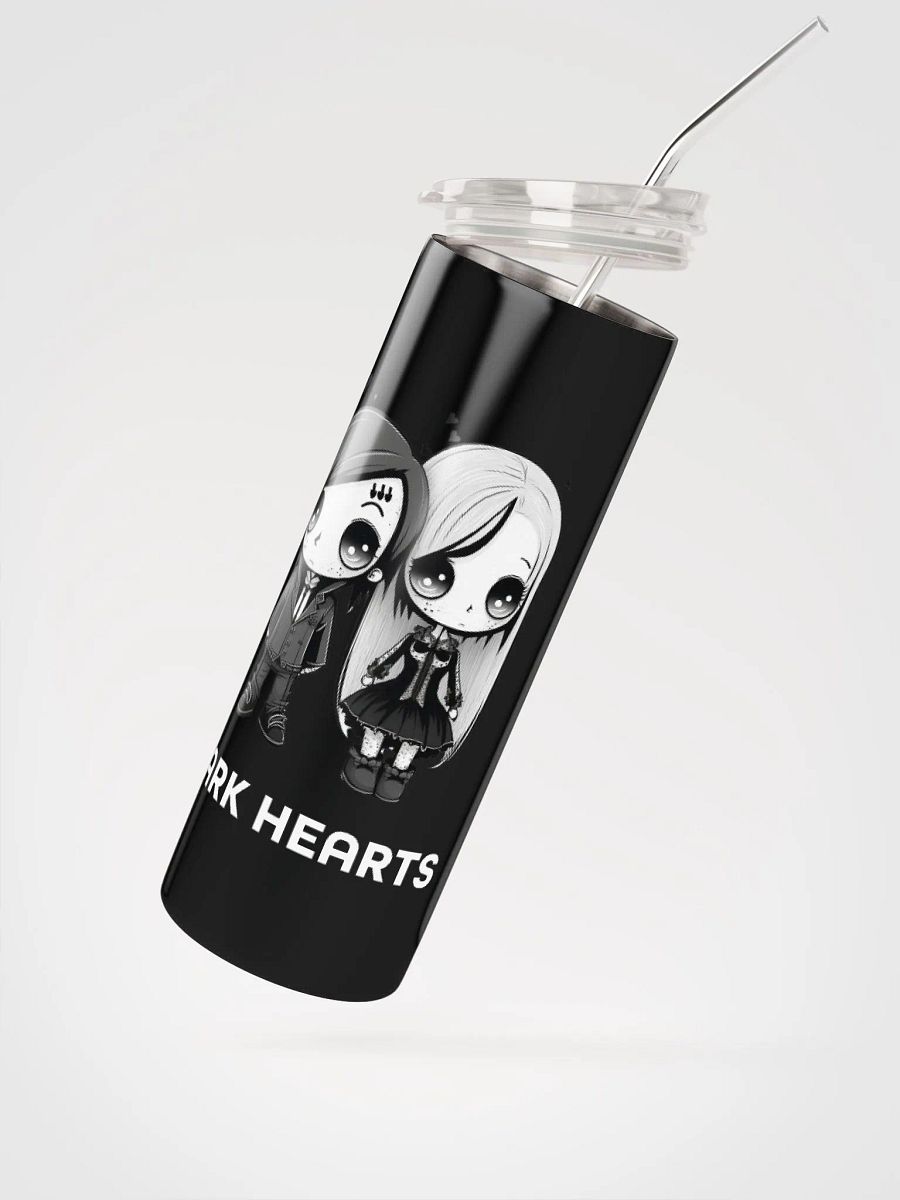 Dark Hearts Gothic Stainless Steel Tumbler - Valentine's Delight product image (2)