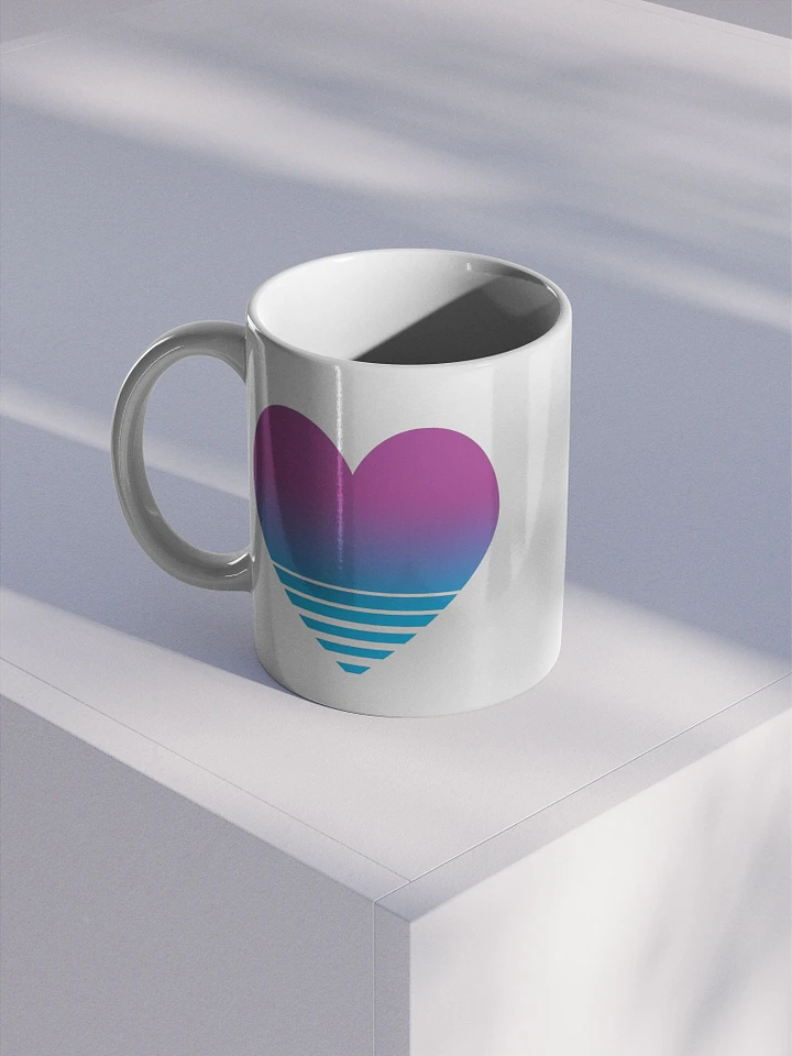 Vaporwave Heart Coffee Cup (Right-Handed) product image (1)