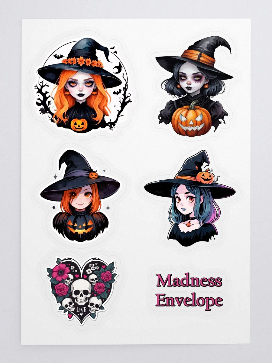 Halloween Witch Goth Girl - Collector's Sticker Pack product image (1)