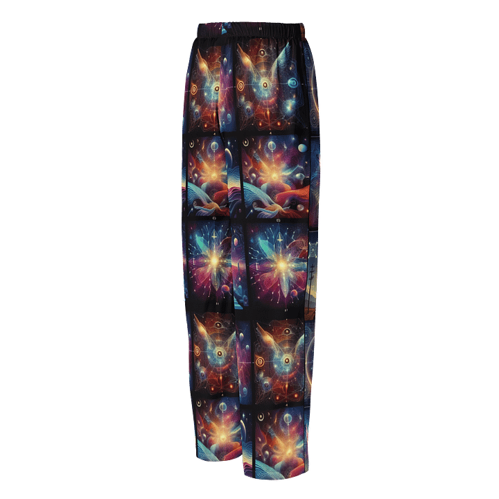 Cosmic signals, hidden glyphs, dream-like overlays, stars connected by symbolic threads, bright colors and dramatic lightning Unseen Frequencies: product image (2)