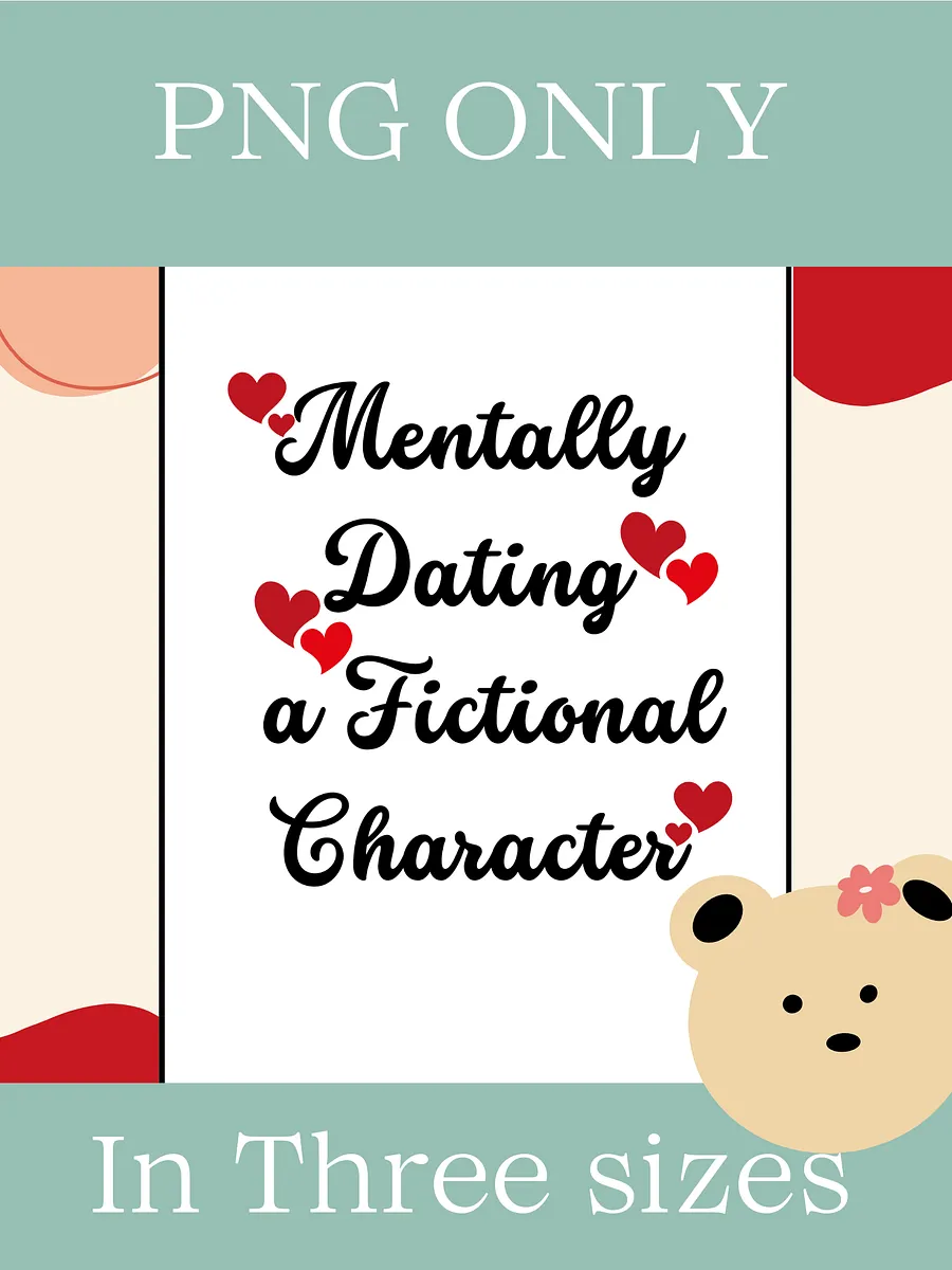 Dating a fictional character PNG File product image (1)