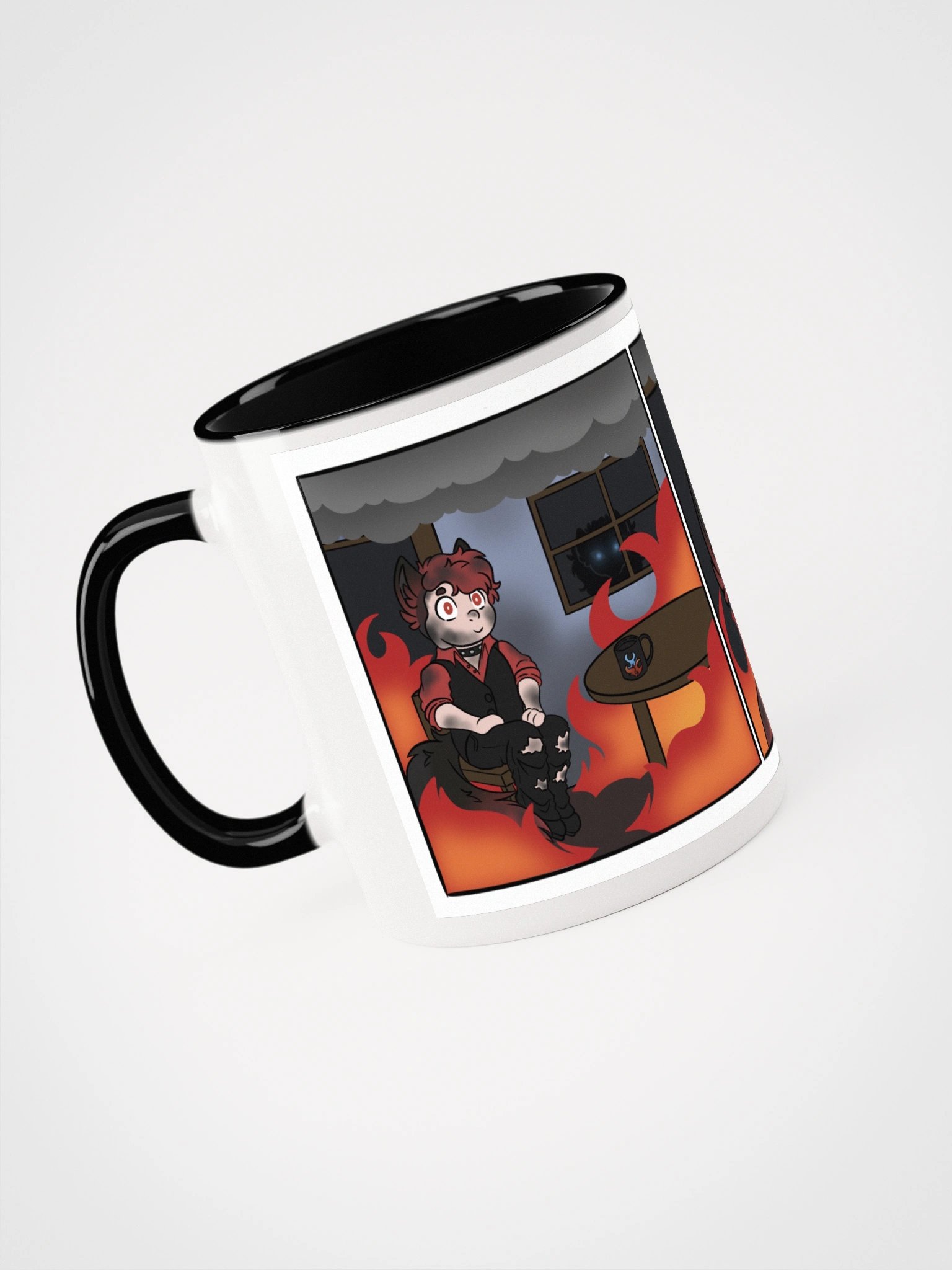 Ceramic Mug with Color Inside - This Is Fine Meme product image (14)