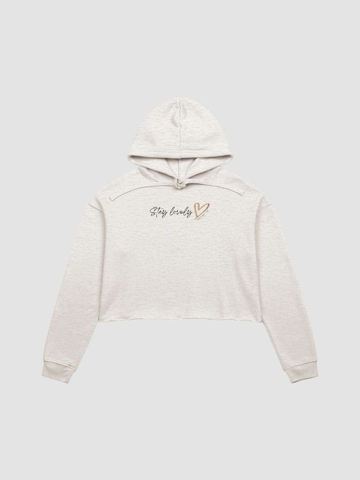 Stay Lovely <3 Cursive Crop Hoodie product image (2)