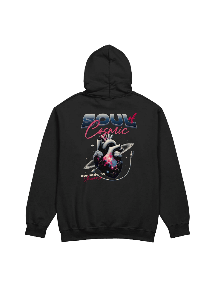 Staggered Silver Letters Classic Hoodie product image (2)