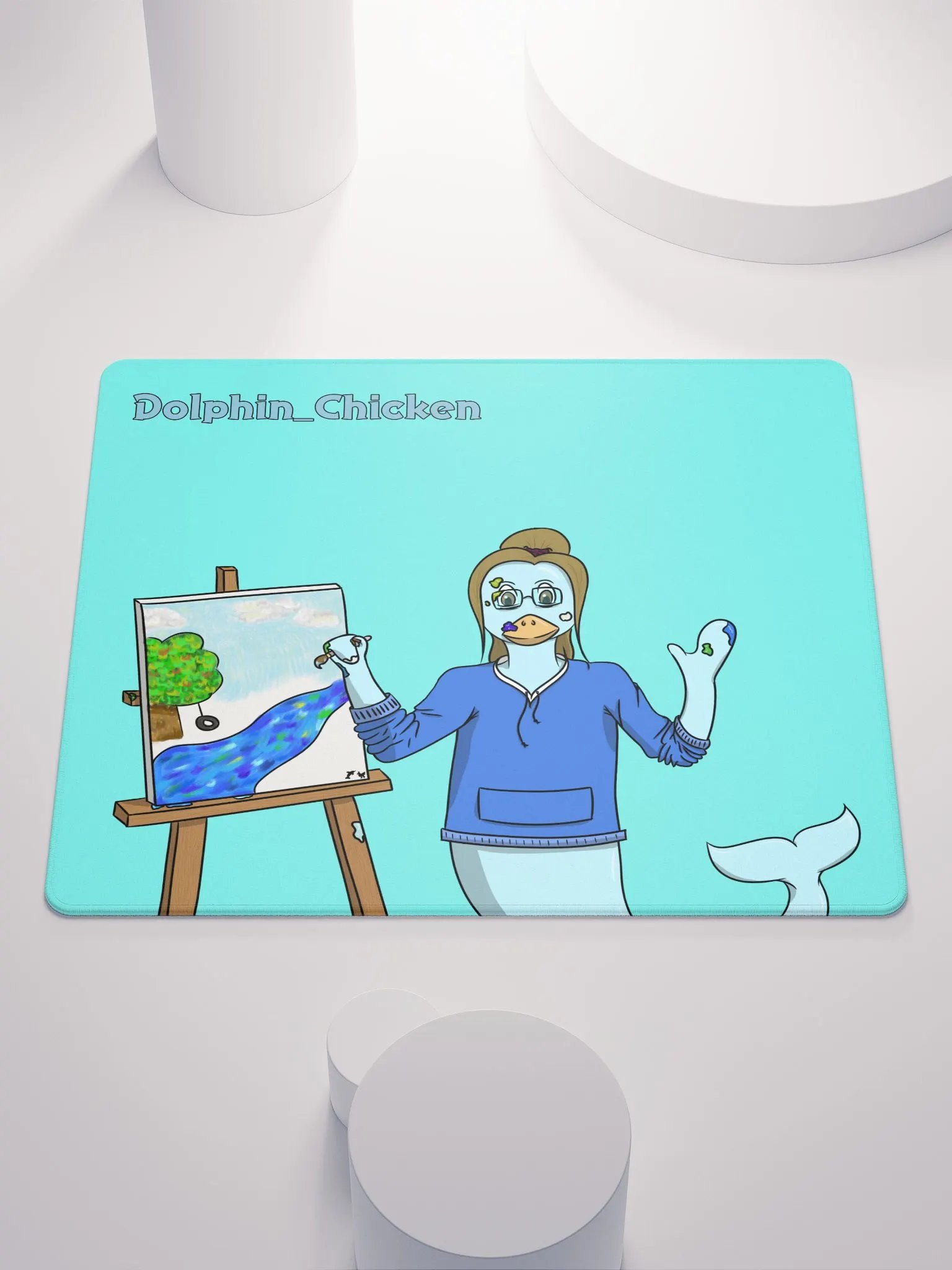 Dolphin's DC Painting Mouse Pad product image (1)