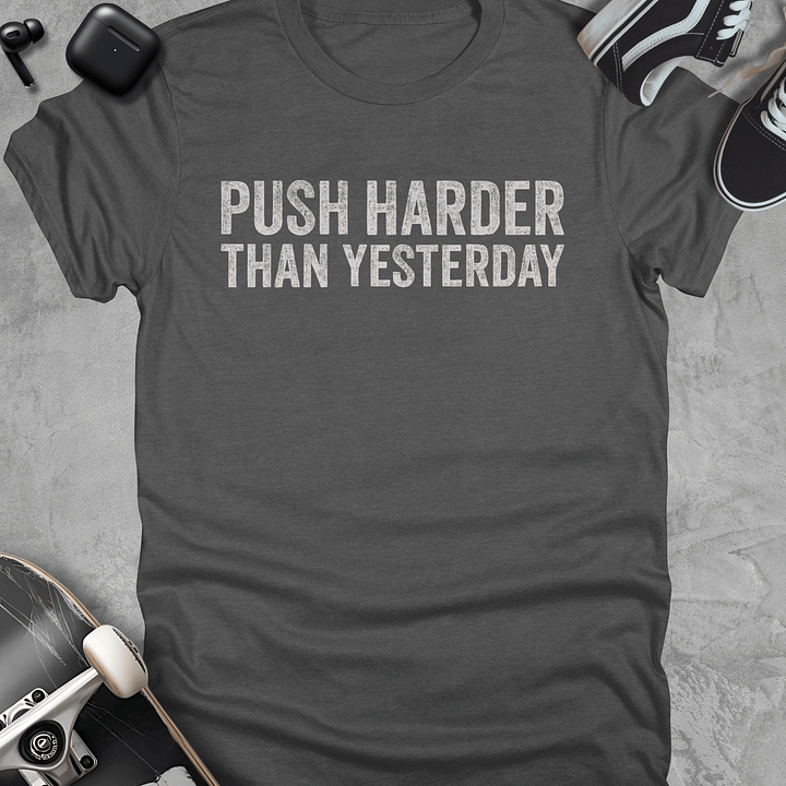Push harder, Skateboarding t-shirt, Unisex product image (4)
