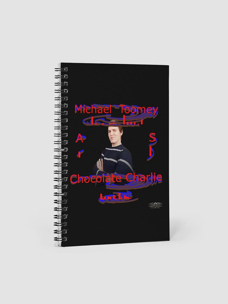 Michael Toomey As Chocolate Charlie 00 - Black Spiral Notebook product image (1)