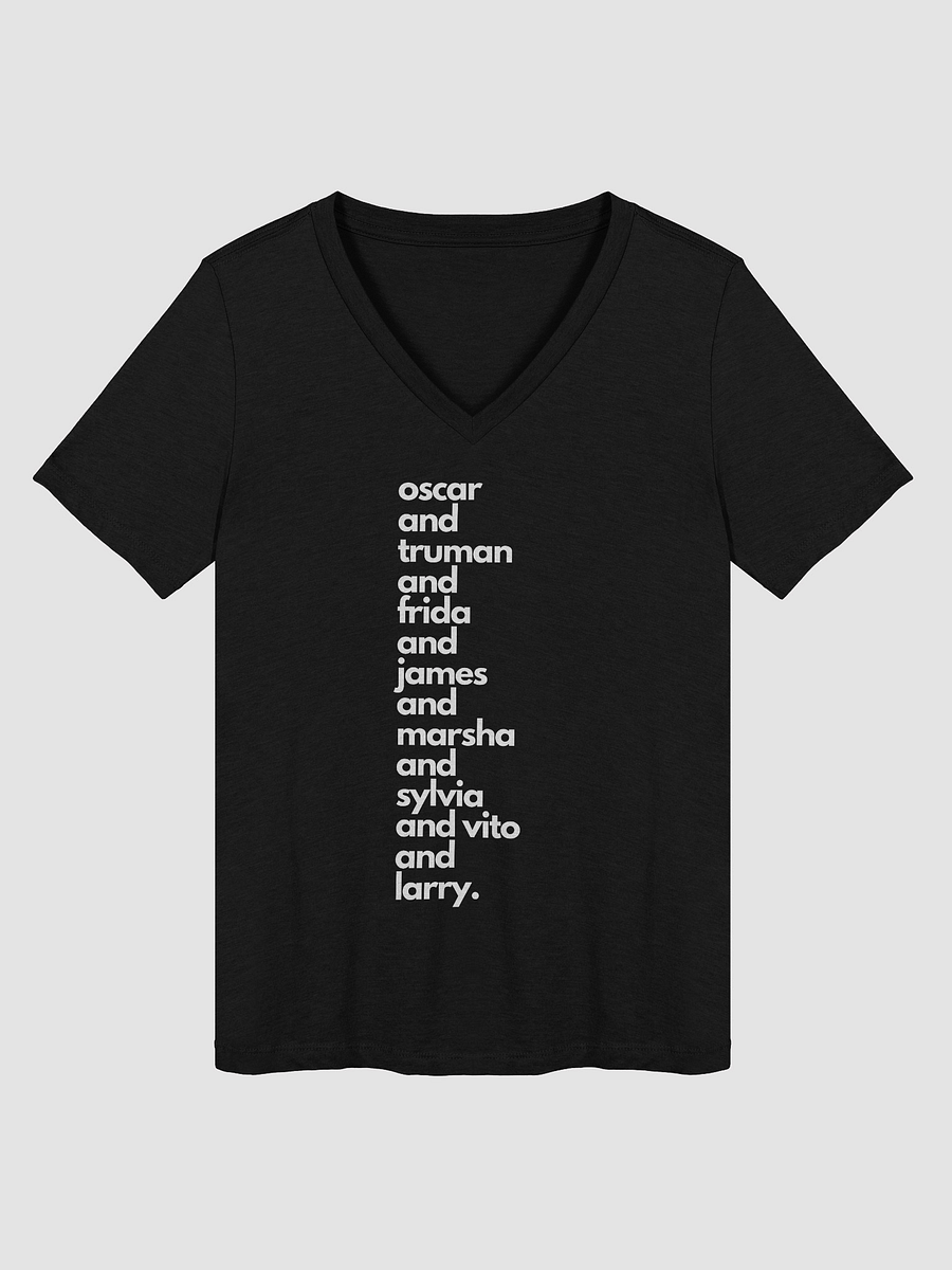 Queer Roll Call Relaxed V-Neck Tee product image (12)