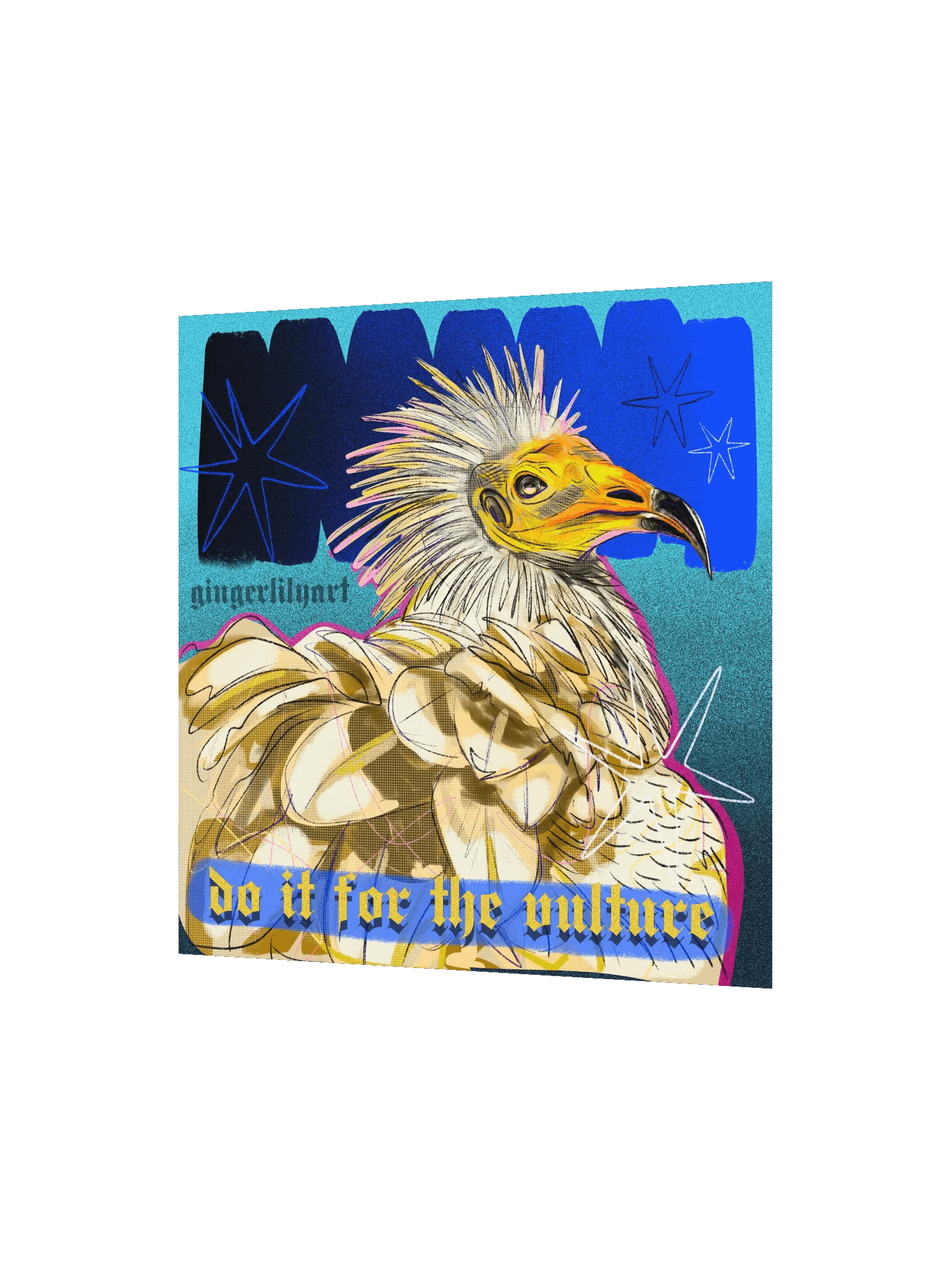 egyptian vulture print product image (3)