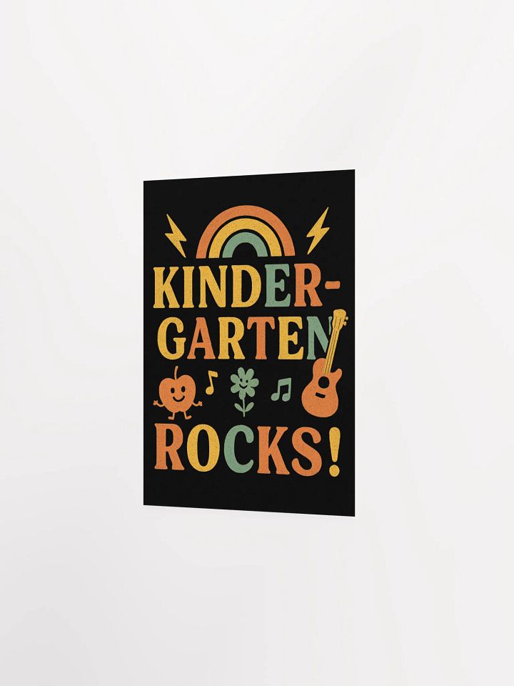 Kindergarten Rocks! Poster – Retro Wall Art for Classrooms product image (8)