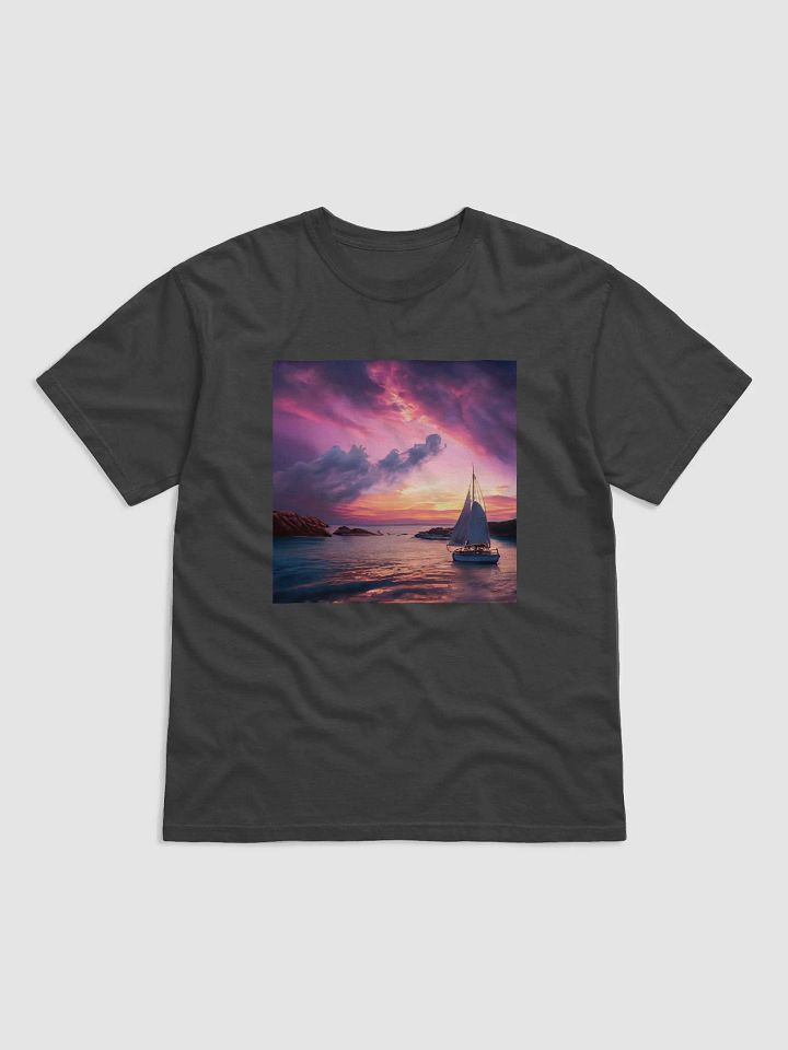 Set Sail Towards Adventure: Sunset Sailboat T-Shirt product image (1)