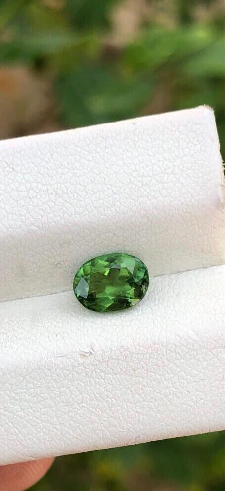NATURAL TOURMALINE GEMSTONE FOR RING OVAL SHAPED CHROME COLOR GEMSTONE, 1 CARAT product image (3)