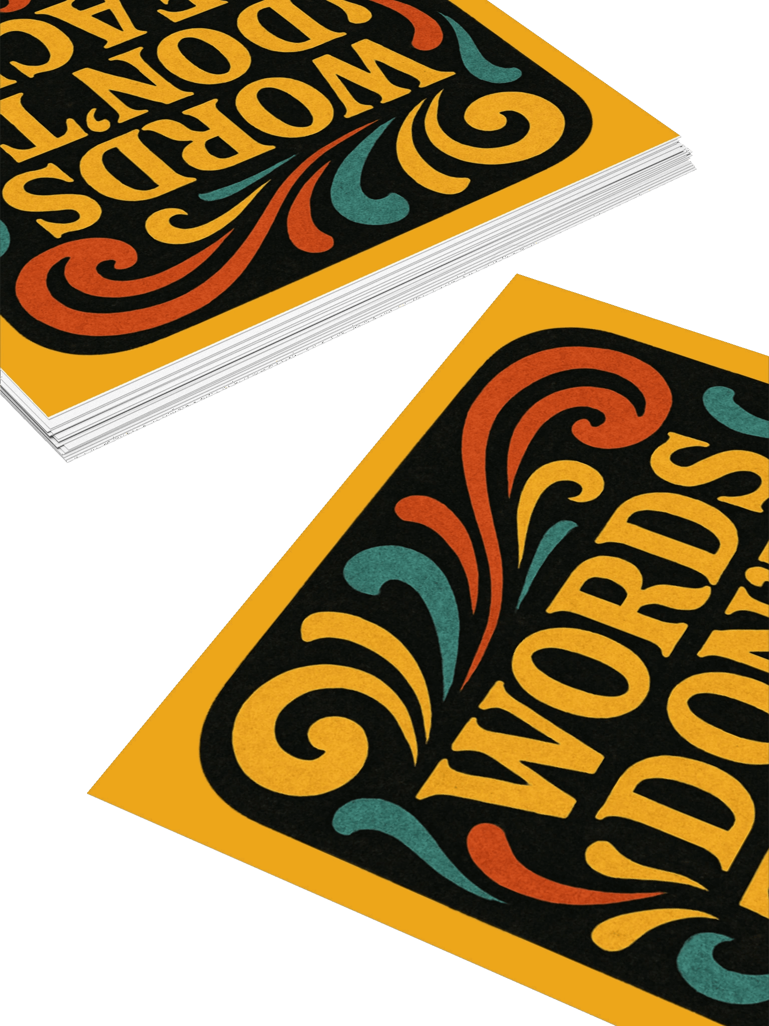 Words Don't Teach - Sticker product image (4)