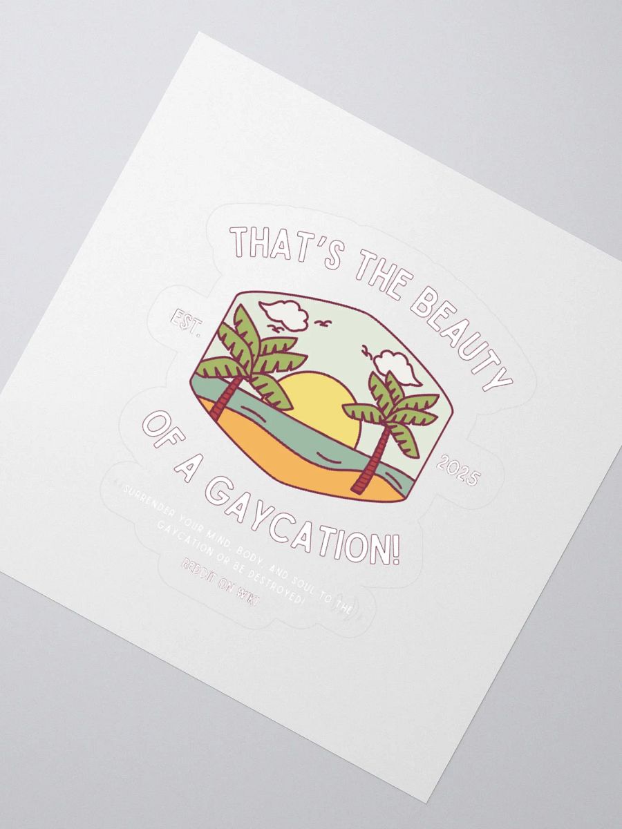 Gaycation - Sticker product image (5)