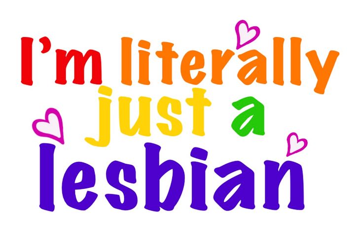 Literally just a lesbian sticker product image (1)