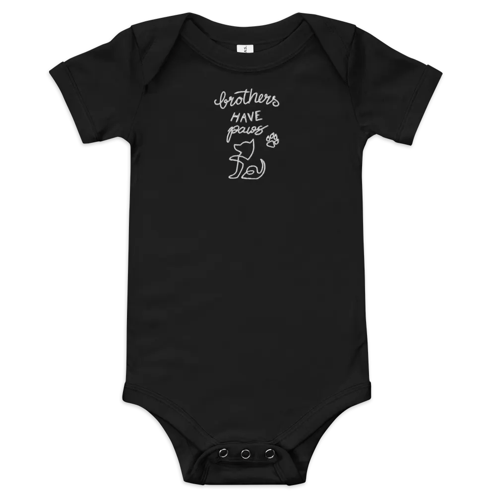 Brothers have paws White Stitch • Baby Onesie product image (1)